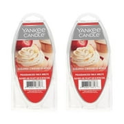 Yankee Candle Sugared Cinnamon Apple Fragranced Wax Melts, 2.6 oz Pack of 2